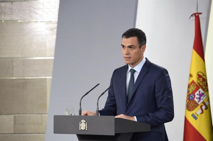 El presidente del Gobierno, Pedro Sánchez