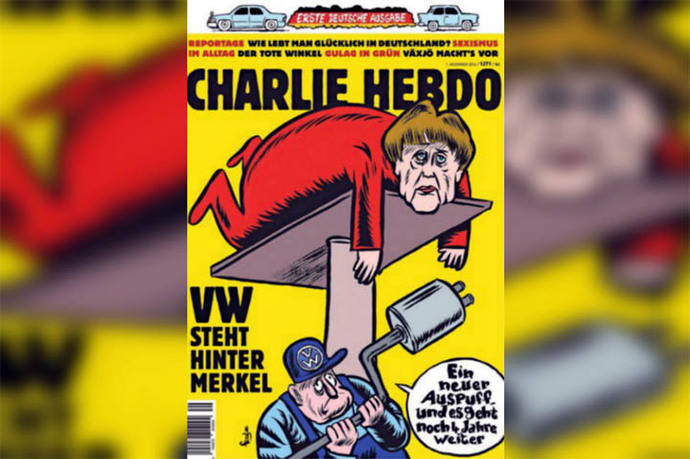 Portada de la revista Charlie Hebdo en su versión alemana.