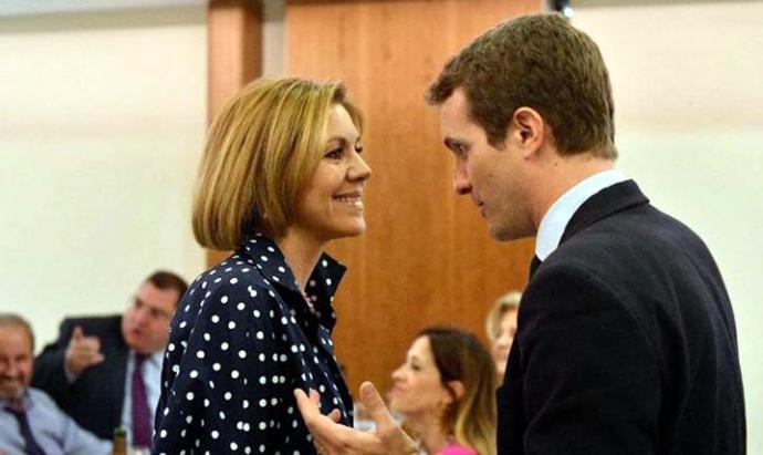 Cospedal y Casado, en una imagen de archivo