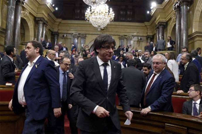 Carles Puigdemont ex presidente  de la Generalitat catalana