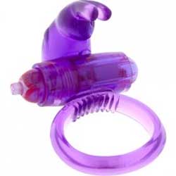 Anillo vibrador de silicona en color lila