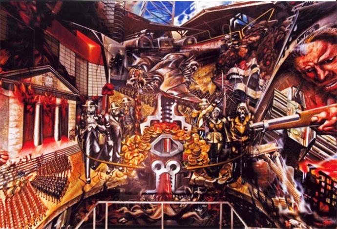 David Alfaro Siqueiros – Retrato de la burguesía en el Sindicato Mexicano de Electricistas.