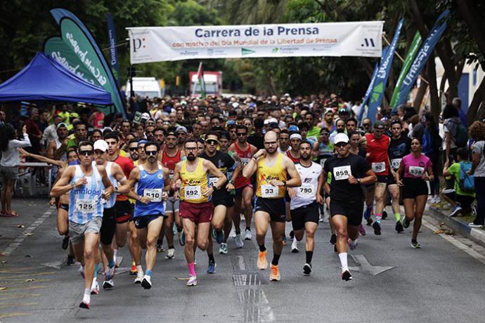 Más de 1.500 corredores reivindican en Málaga la libertad de prensa