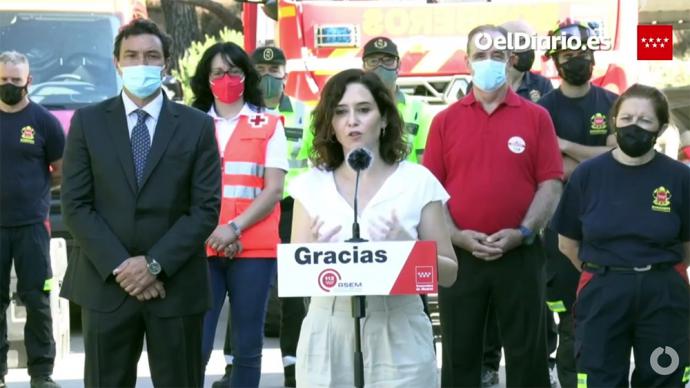 La presidenta de la Comunidad de Madrid, Isabel Díaz Ayuso (captura pantalla - imagen de archivo)