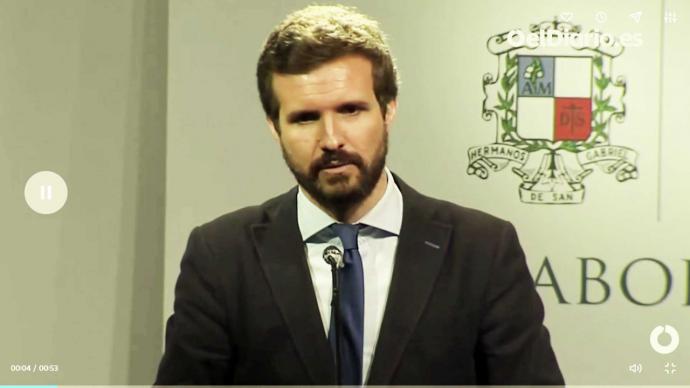 Pablo Casado (captura de pantalla)