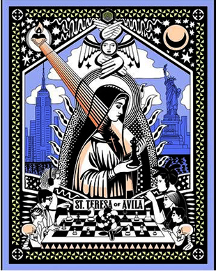 Imagen de Santa Teresa en el museo alemán de Löberitz.