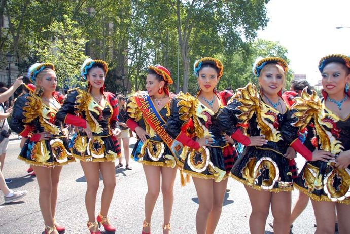 Fiesta de la Virgen de Urkupiña en Madrid