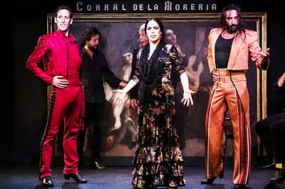 Eduardo Guerrero, Belen Lo?pez y Ruben Olmo. Artistas Flamencos en el 68 Aniversario