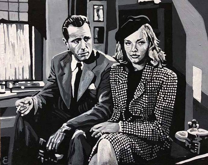 Humphrey Bogart y Lauren Bacall