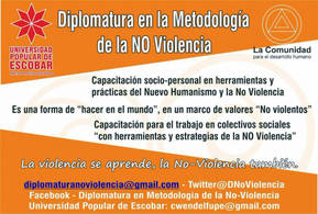 Diplomatura en la Metodología de la No-violencia en Universidad Popular de Escobar, Buenos Aires, Argentina