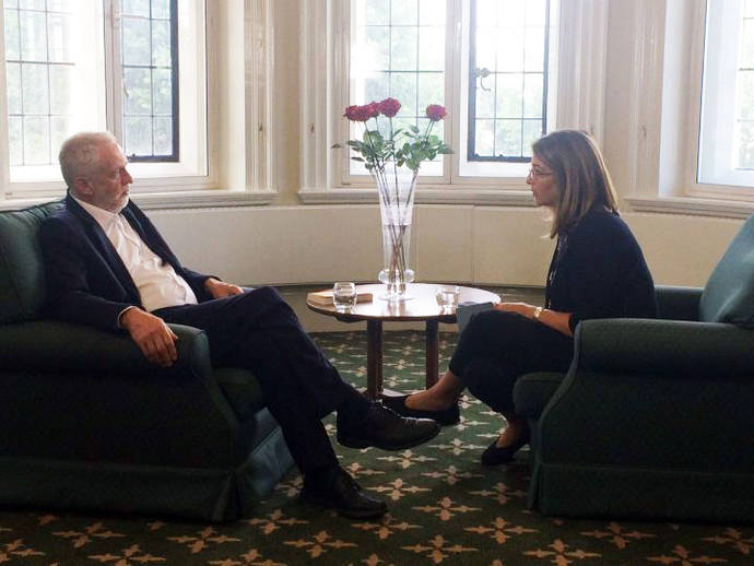 U.K. Labour leader Jeremy Corbyn, who led his party to secure more of the vote share than any party leader since WWII, recently met with The Intercept's Naomi Klein in London