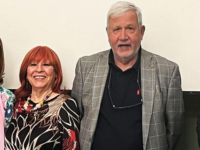 Karmen Garrido y Mariano Palacín