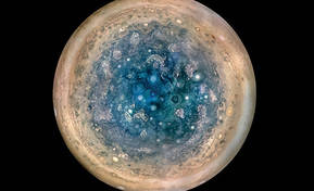 La misión Juno muestra el magnetismo y los ciclones gigantes de Júpiter