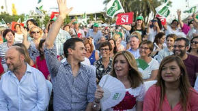 Susana Díaz y Pedro Sánchez se medirán en Sevilla un día antes del cierre de campaña de las primarias