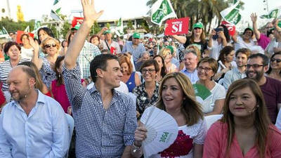 Susana Díaz y Pedro Sánchez se medirán en Sevilla un día antes del cierre de campaña de las primarias