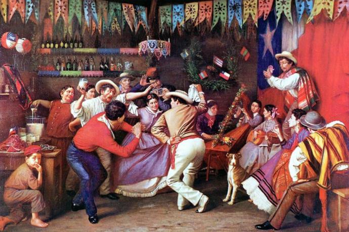 Celebración de "Fiestas Patrias" en algún país sudamericano (imagen de referencia)