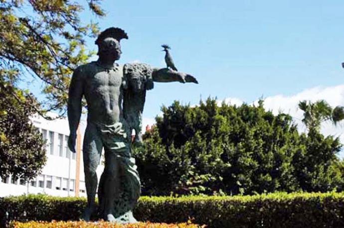 Escultura en Parque del Oeste, Málaga