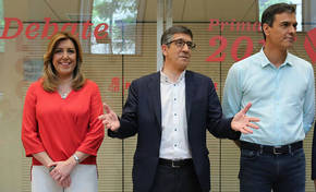 Susana Díaz y Pedro Sánchez agudizan su enfrentamiento en un debate del que no esperan ningún vuelco