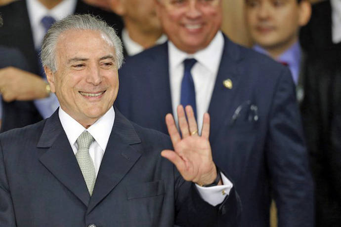 Michel Temer, presidente de Brasil