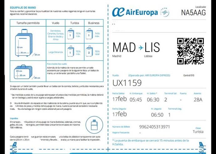 AIR EUROPA se pasa (por salva sea la parte) sus propias reglas y niega el embarque a una pasajera