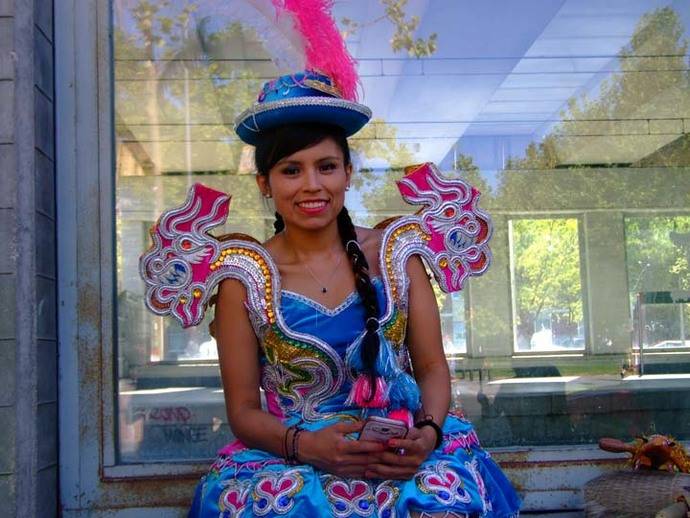 Fiesta de la Virgen de Urkupiña en Madrid