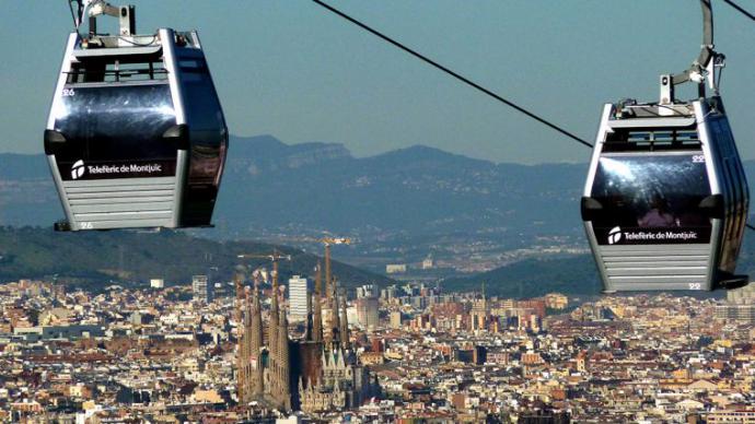 Teleférico de Montjuïc en Barcelona