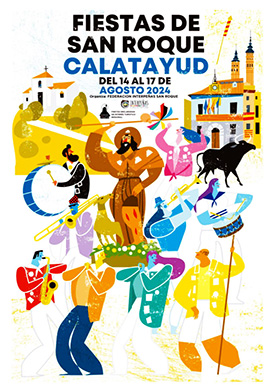 Cartel, Fiestas-de-San-Roque-de-Calatayud-2024