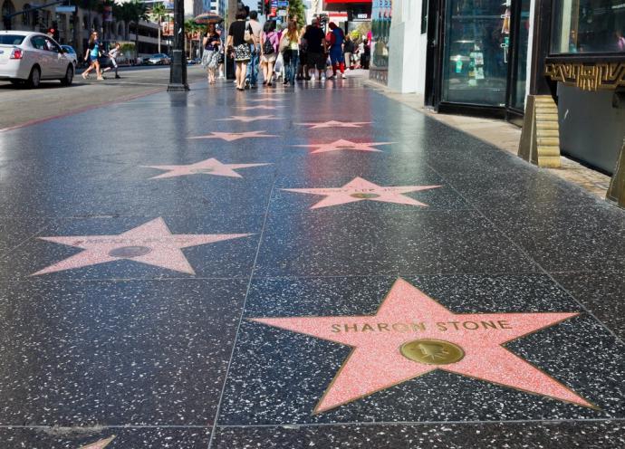 "Paseo de la Fama", Hollywood, Los Ángeles