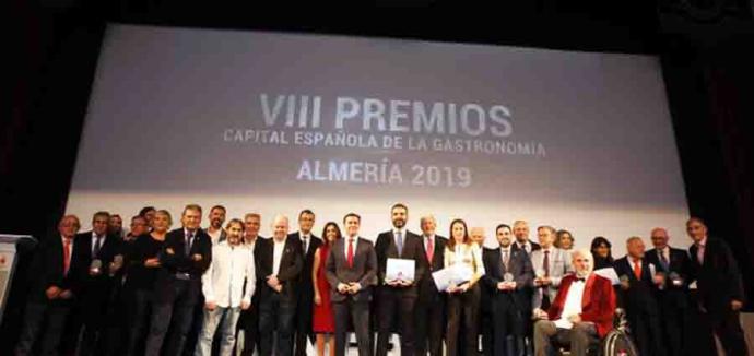 Almería se vistió de gala para entregar los Premios “Capital Española de la Gastronomía” 2019