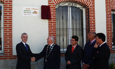 Ocasión de inaugurar un calle en la ciudad de Ávila, con el nombre de Kate O’Brien