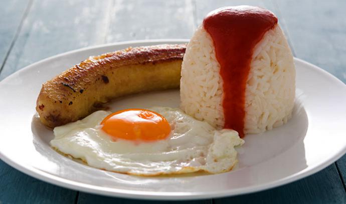 Arroz a la cubana