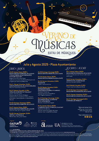 Alicante suena este verano con una veintena de conciertos gratuitos en la Plaza del Ayuntamiento