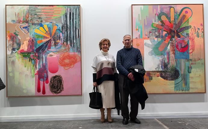 En ARCO en Madrid con mi amiga y compañera de AECA, Blanca Gracía de la Vega, en 2023