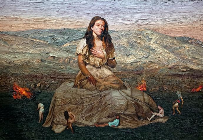 Feria de Estampas Madrid, 2024. Pintura realista con texturas