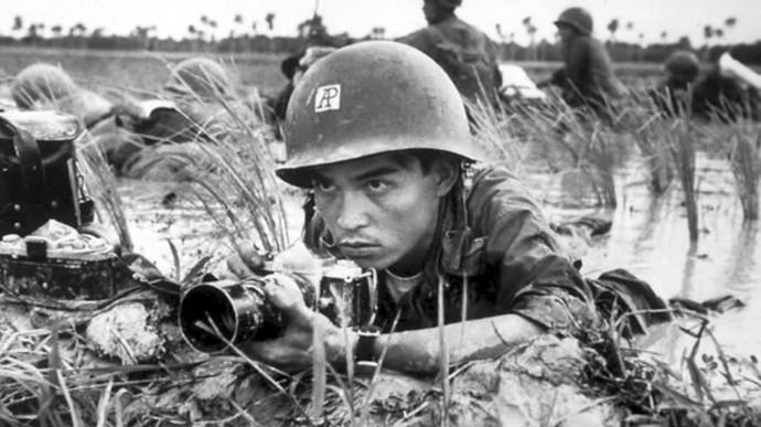 Huynh Thanh My, fotógrafo de Associated Press, en la guerra de Vietnam