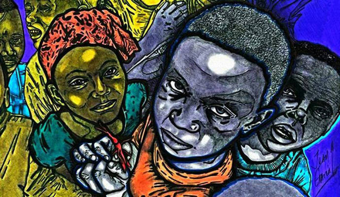Esperanza de Haití, en medio de la horrible noche, del artista plástico Jean García Gómez
