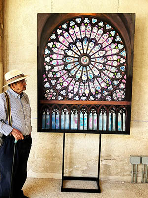 Alfonso Sebastián Beltrán. “Crear la duda: El enigma del vitral”, exposición en el Antiguo Hospital de la Trinidad, siglo XVI, en Torrijos. Toledo