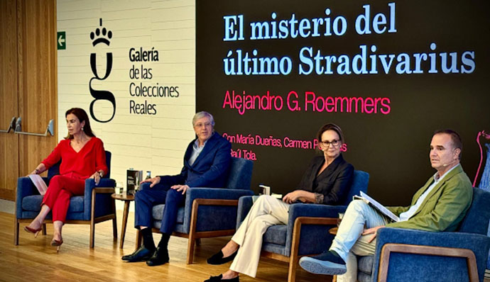 Alejandro G. Roemmers, presenta su novela “El misterio del último Stradivarius” en el Museo de las Colecciones Reales