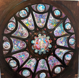 Alfonso Sebastián, pintor. “Luz y piedra”, exposición en el Colegio de Aparadores en Madrid