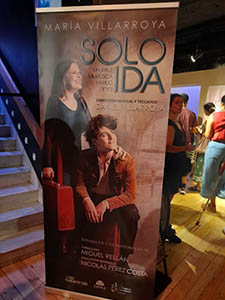 “Solo ida”. Musical de María Villarroya en los Teatros Luchana.