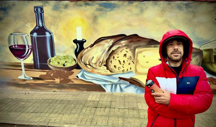José María Salvatierra, Ganador Del Premio De Arte Urbano En El Romeral