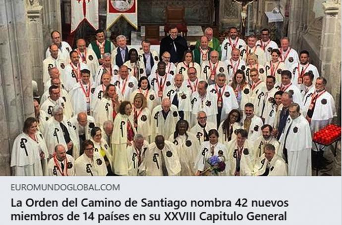 Santiago de Compostela y Melide sedes del XXX Capítulo General de la Orden del Camino de Santiago