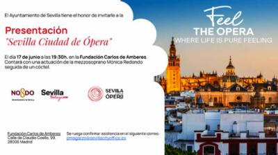 'Sevilla Ciudad De Ópera', presentada en la Fundación Carlos de Amberes