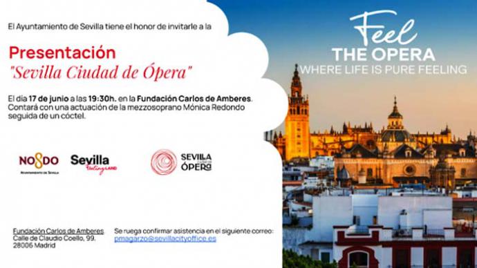 'Sevilla Ciudad De Ópera', presentada en la Fundación Carlos de Amberes