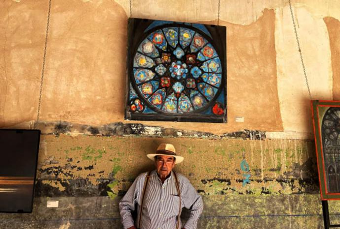 Alfonso Sebastián Beltrán. “Crear la duda: El enigma del vitral”, exposición en el Antiguo Hospital de la Trinidad, siglo XVI, en Torrijos. Toledo