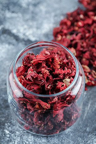 Ingredientes con propiedades drenantes - Hibisco, también llamado Flor de Jamaica