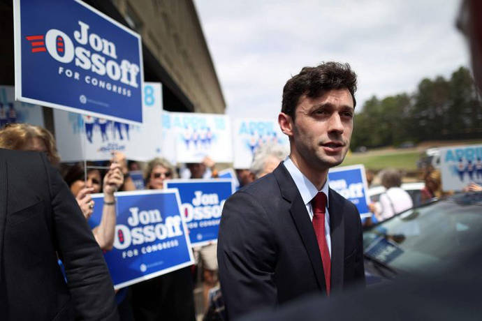 Democrat Jon Ossoff’s defeat in Georgia was one of four losses in special elections this year