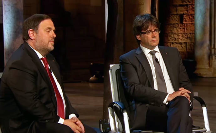 Oriol Junqueras (i) y Carles Puigdemont en una foto de archivo