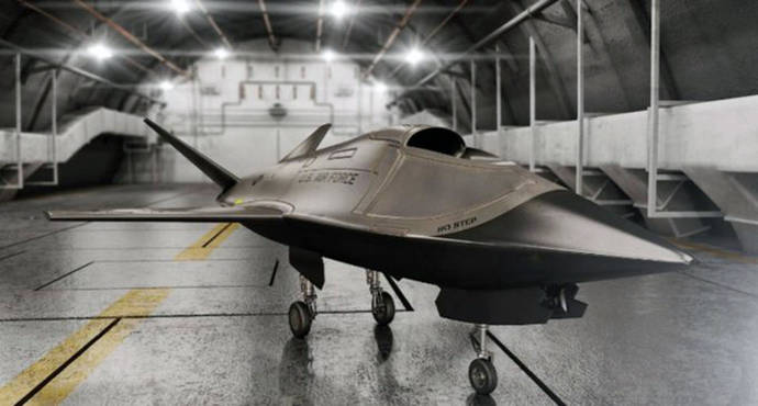 Prototipo del dron Kratos Valkyrie XQ-222