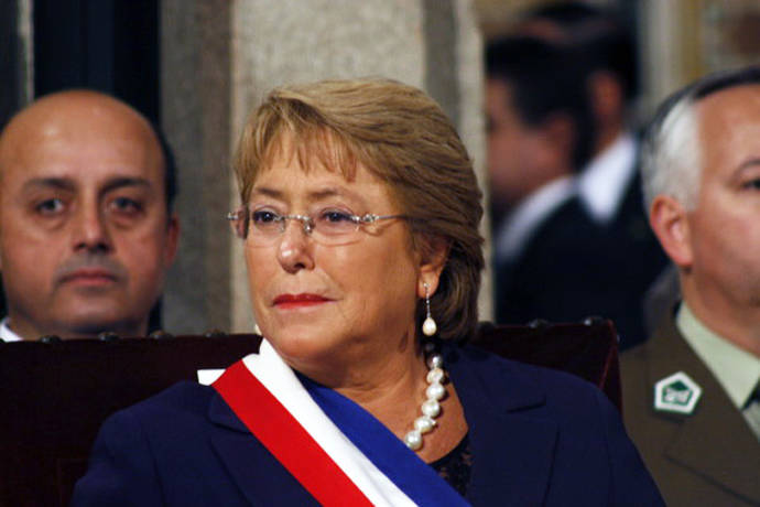 La presidenta de Chile, Michelle Bachelet